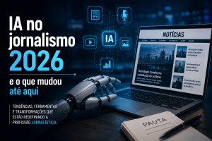 IA no jornalismo 2026 e o que mudou até aqui
