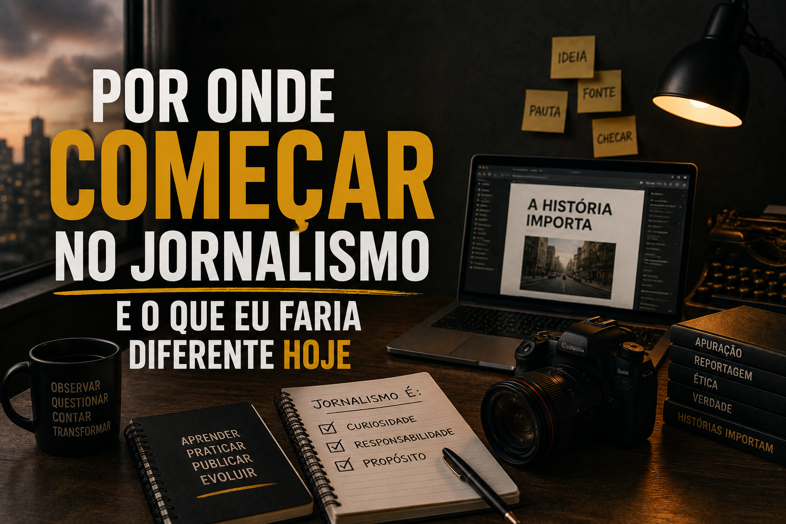 Por onde começar no jornalismo e o que eu faria diferente hoje
