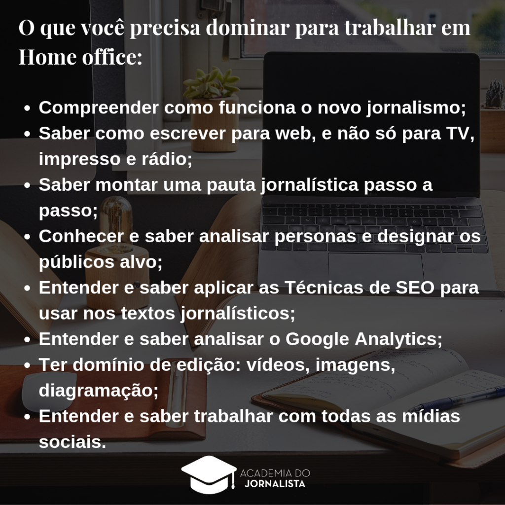 Descubra como o Jornalismo Digital lhe permite trabalhar em Home office