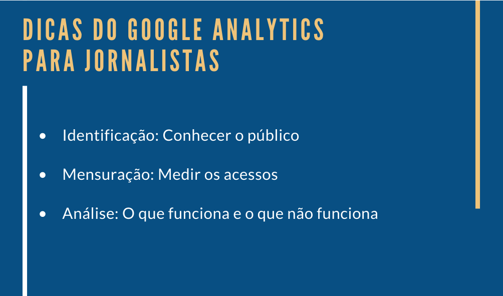 03 Dicas importantes sobre Google Analytics para Jornalistas