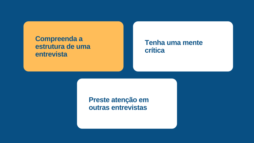 Para pessoas que desejam aprender a entrevistar, mas não sabem por onde ...
